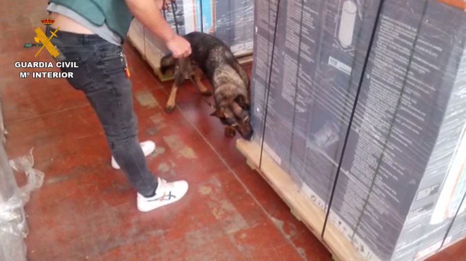 Palés con termos de agua