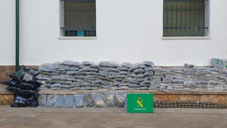 Imagen de la droga incautada
