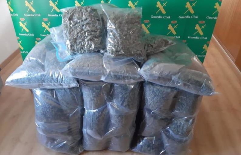 Imagen de la droga incautada