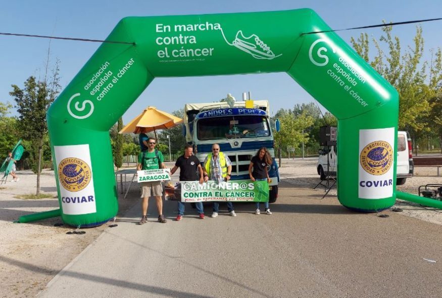 Camioner@s Contra el Cáncer, kilómetros de esperanza por Europa, 1ª etapa: De Iznajar a Zaragoza