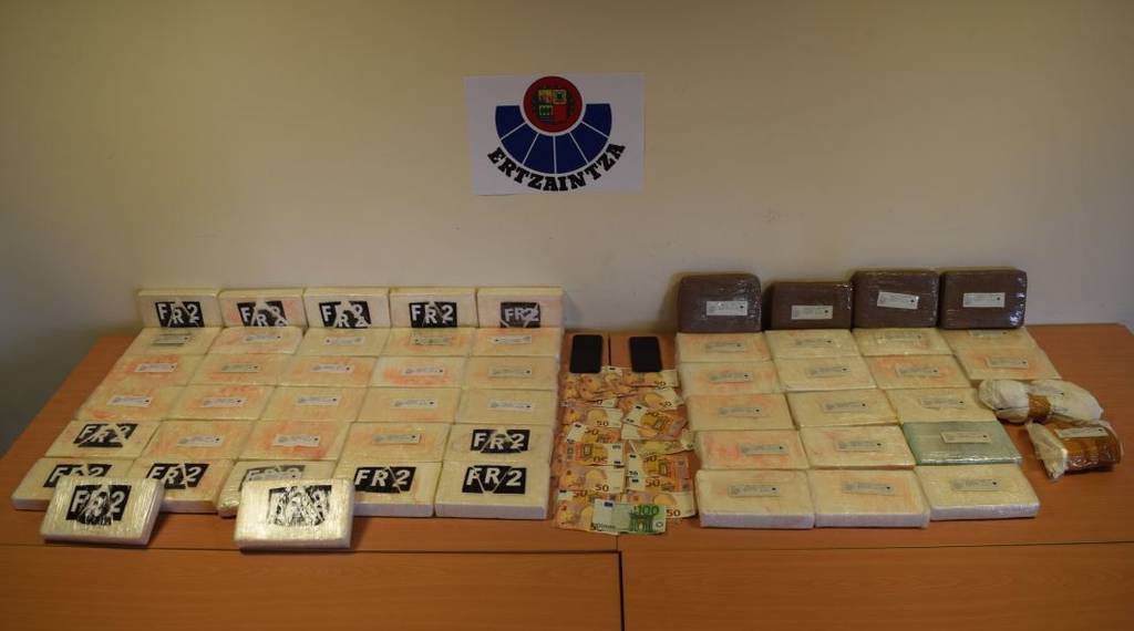 Imagen de la droga incautada