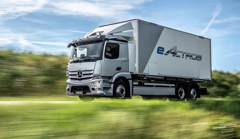Imagen de un camión eActros