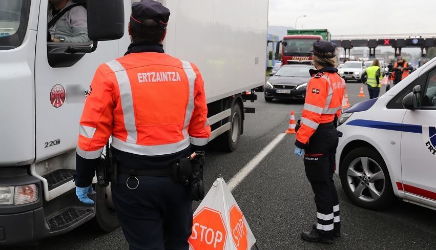 Un control de la Ertzaintza