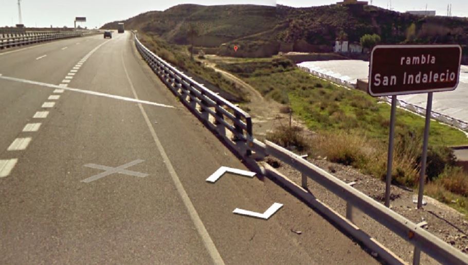 Imagen del lugar donde se produjo la salida de vía
