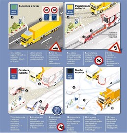 Cuadro descriptivo de embolsamiento de camiones