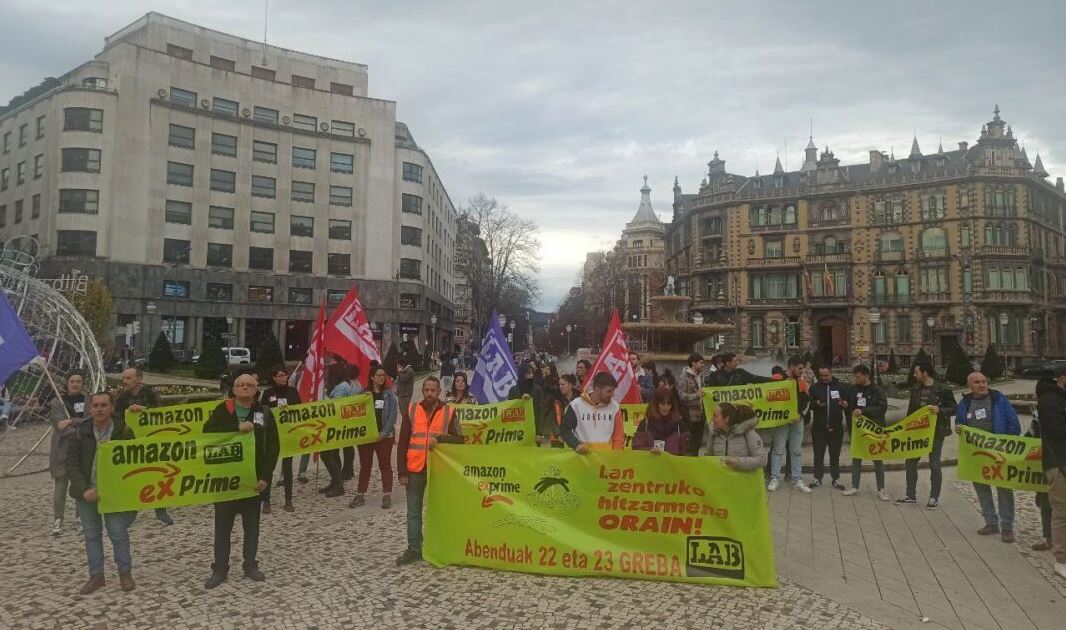 Concentración de los trabajadores de Amazon de Trapagaran