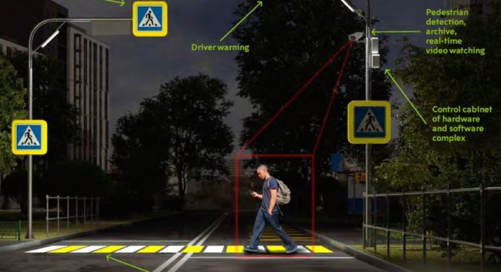 iCrosswalk: un paso de peatones del futuro ha aparecido en Moscú