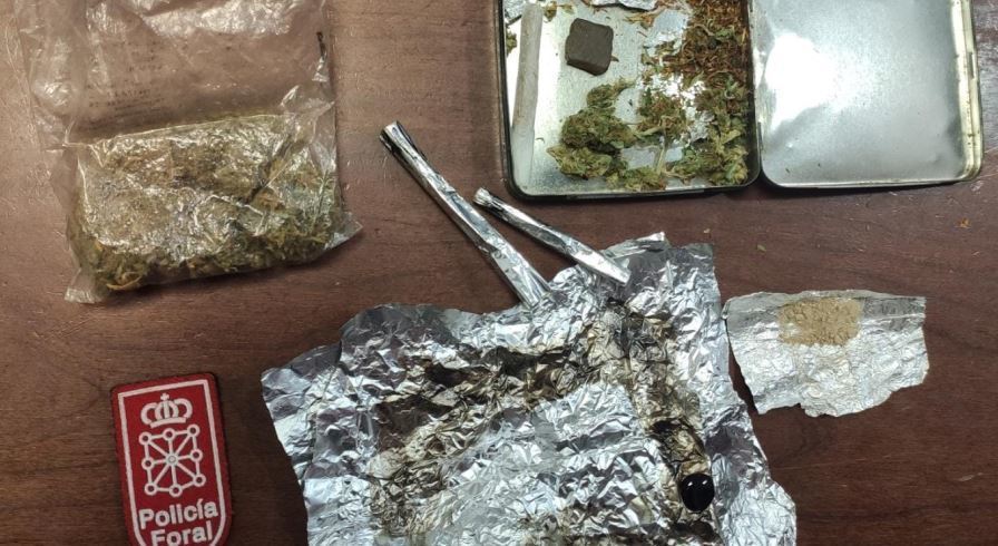 Drogas incautadas por la Policía Foral