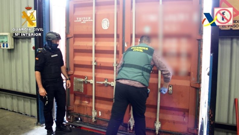 Imagen de uno de los contenedores revisados