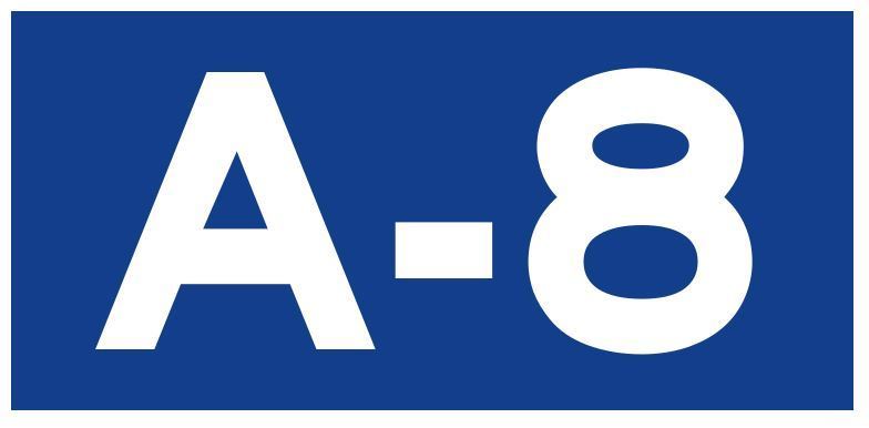 Panel indicativo autovía A-8