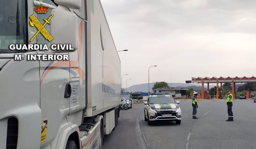 Imagen del camión interceptado en la AP-9