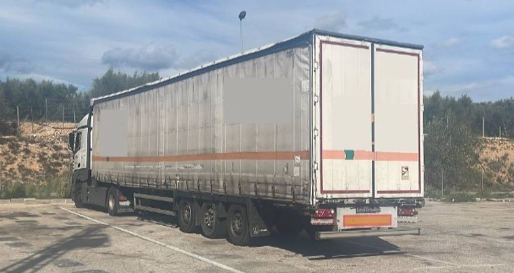 Camión del conductor interceptado por la Guardia Civil