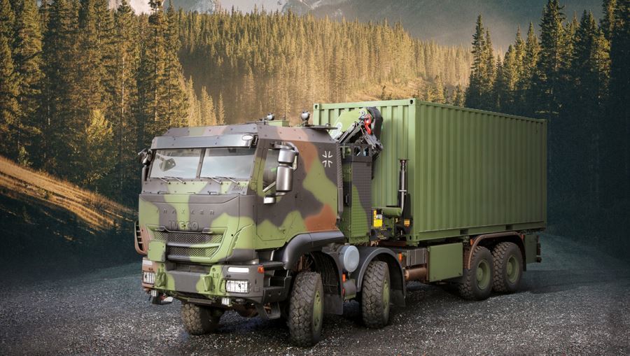 Imagen de un Iveco Trakker militar