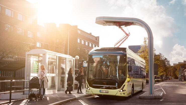 Imagen de un autobús Volvo