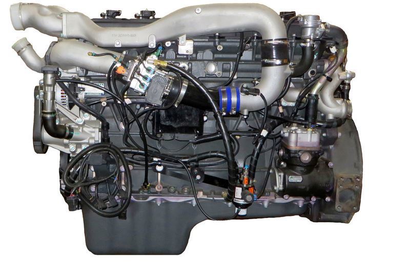 Imagen del motor de 13 litros de gas natural