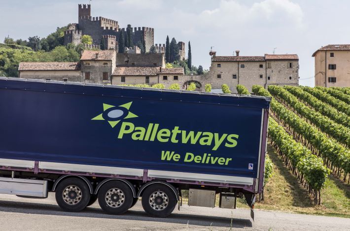 Imagen de un camión de Palletways Iberia