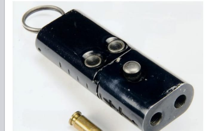Un arma rudimentaria en el llavero