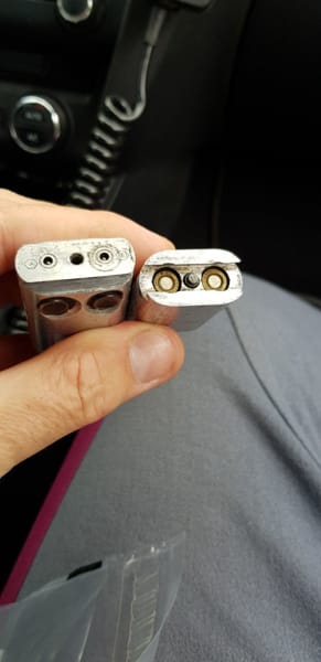 Una pistola rudimentale nel portachiavi