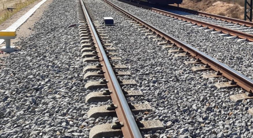 Una vía de tren