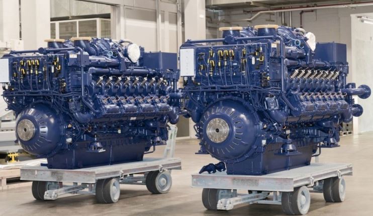 Imagen de los dos motores de Rolls-Royce