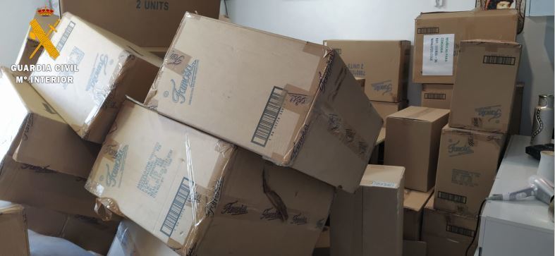 Parte del material recuperado