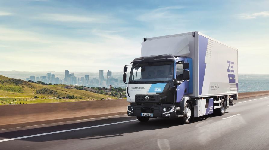 Imagen de un camión eléctrico Renault Trucks