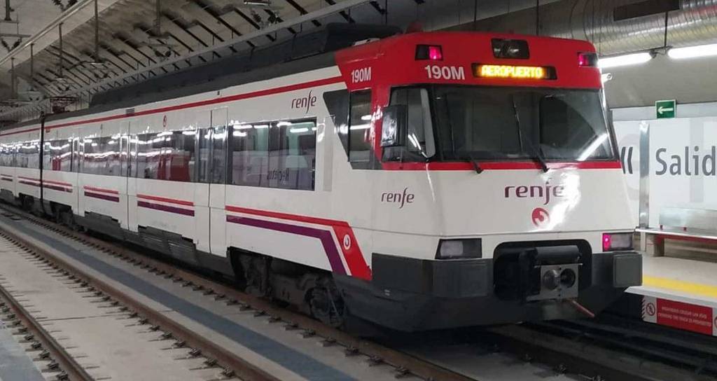 Un tren de cercanias