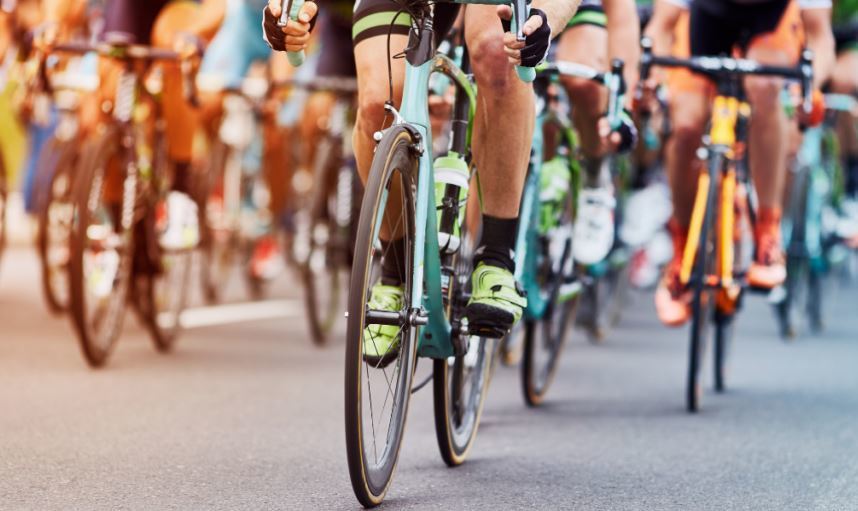 Imagen de una carrera ciclista