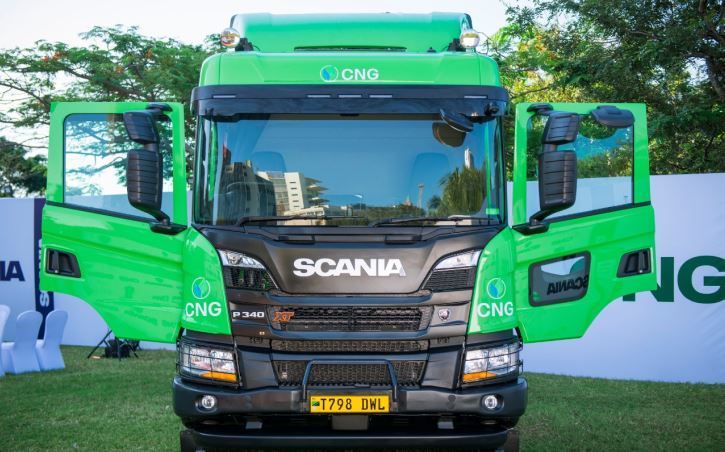 Imagen del camión Scania a GNC