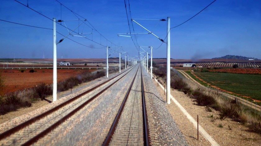 Imagen de una vía ferroviaria