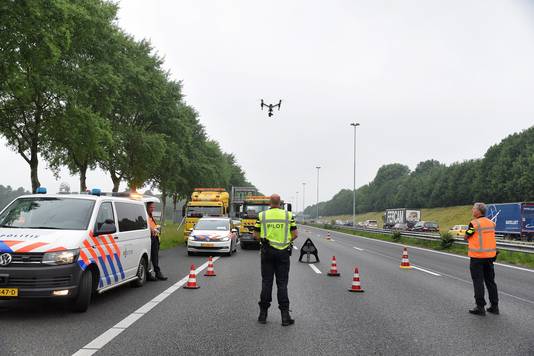 Drone desplegado en A58