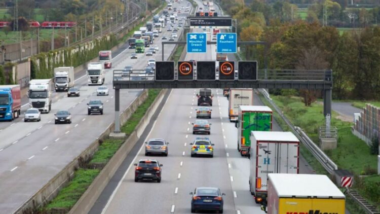 Imagen de archivo de una autopista en Alemania