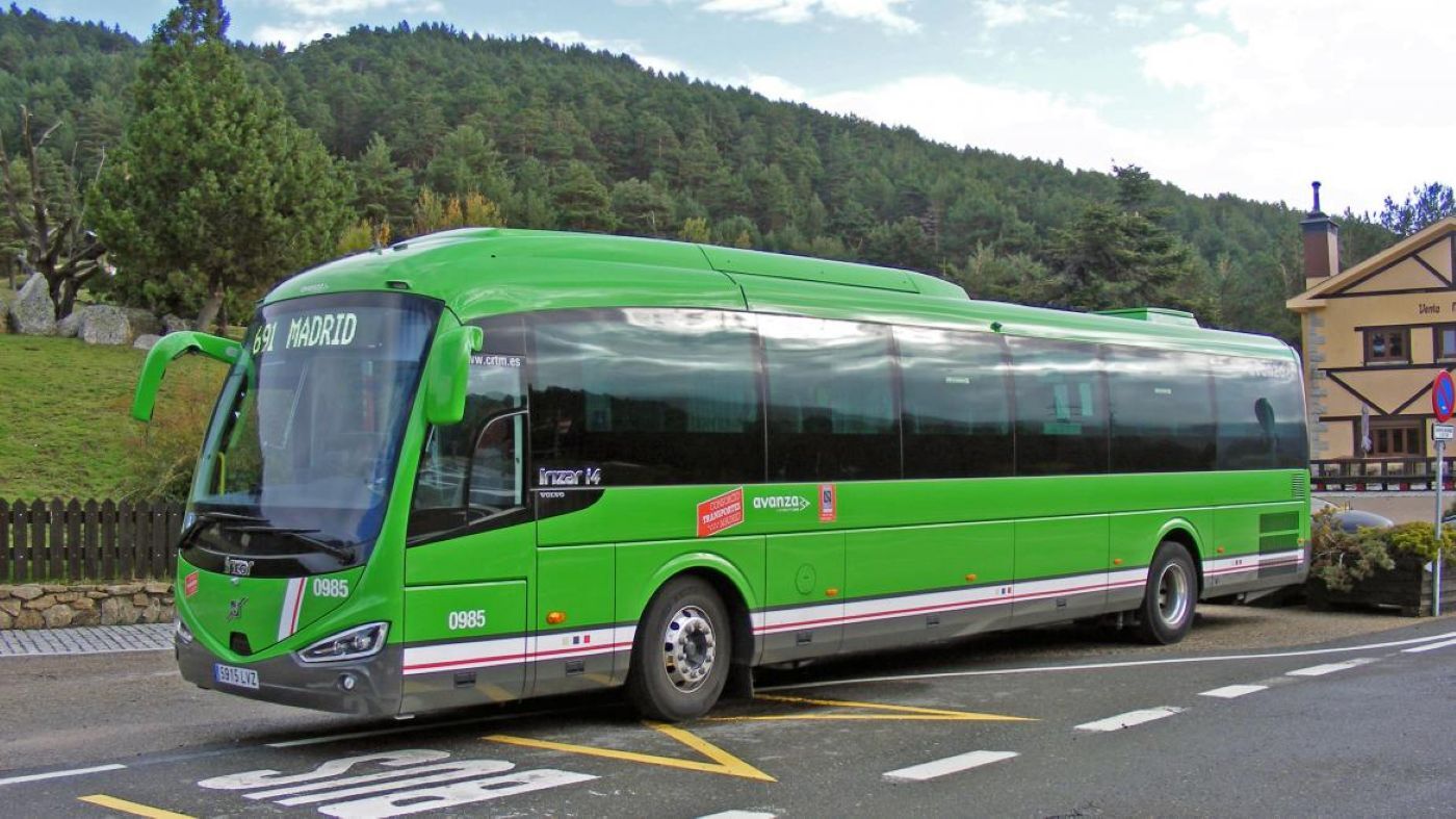 Imagen de un autobús interurbano. Foto: Comunidad de Madrid