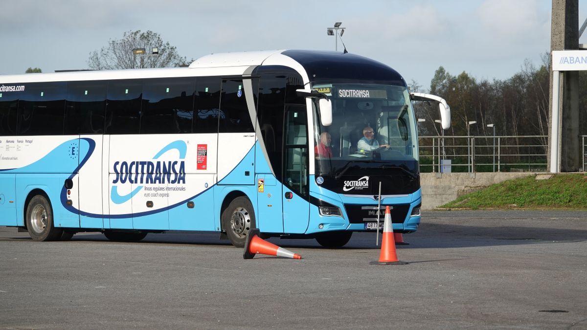 Prueba al mejor conductor de autocares 2023. Foto:  Feira Internacional de Galicia Abanca