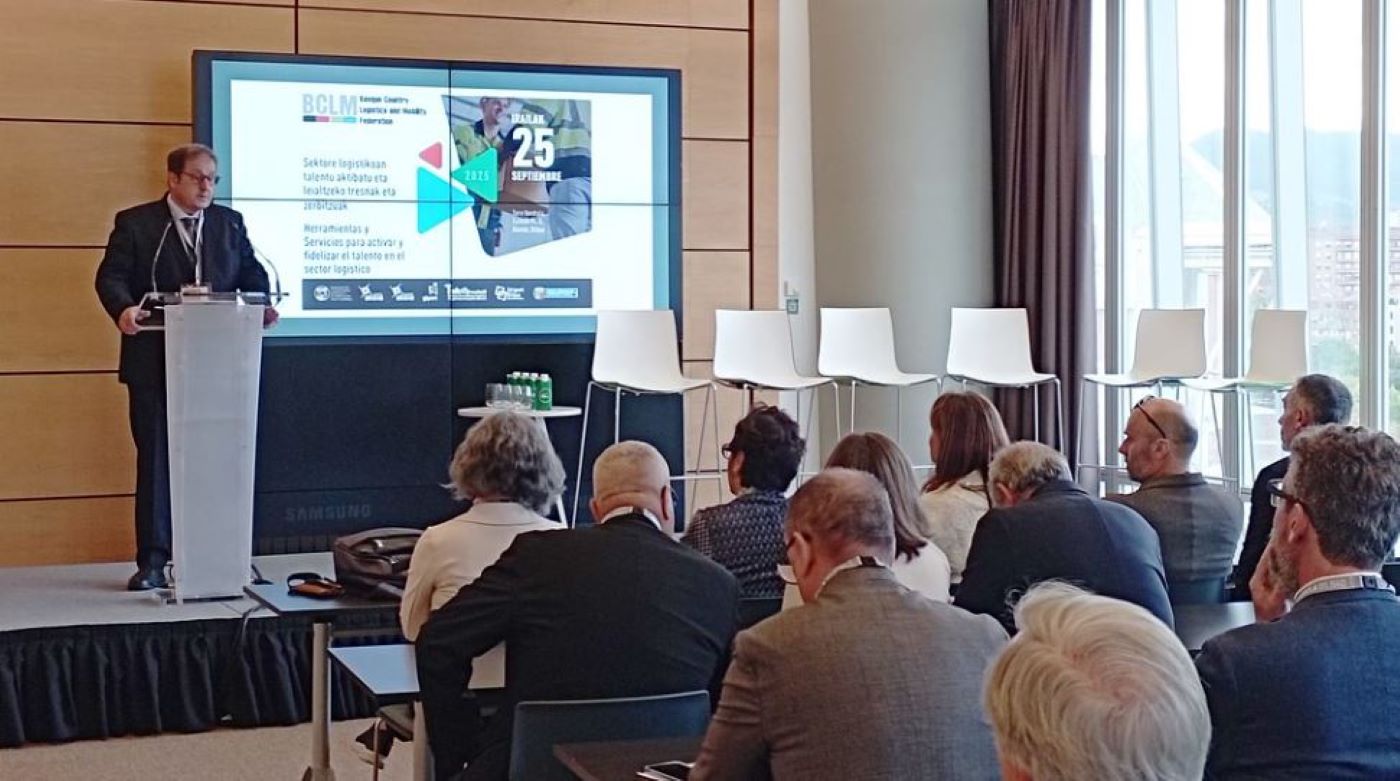 Imagen de la reunión de empresas y expertos en logística del País Vasco