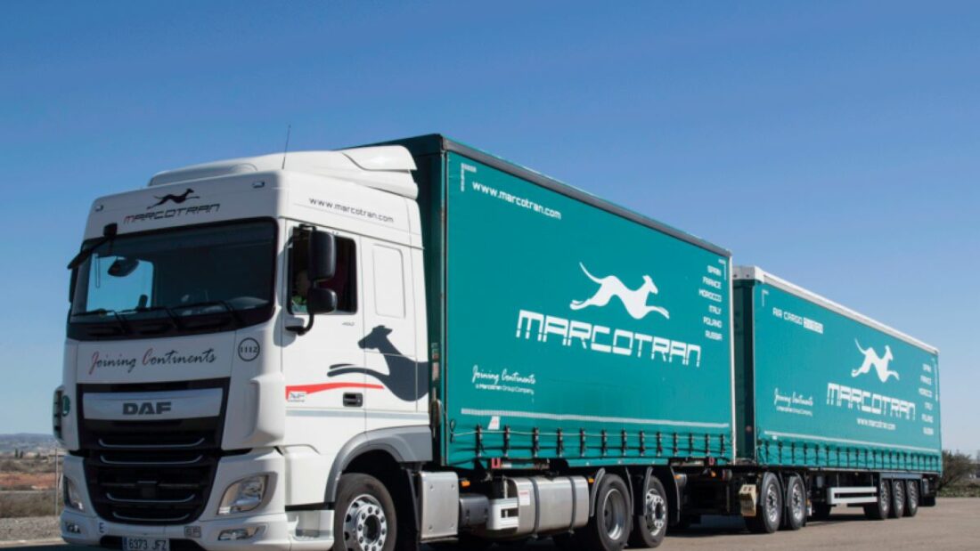 Imagen de archivo de un camión de Marcotran