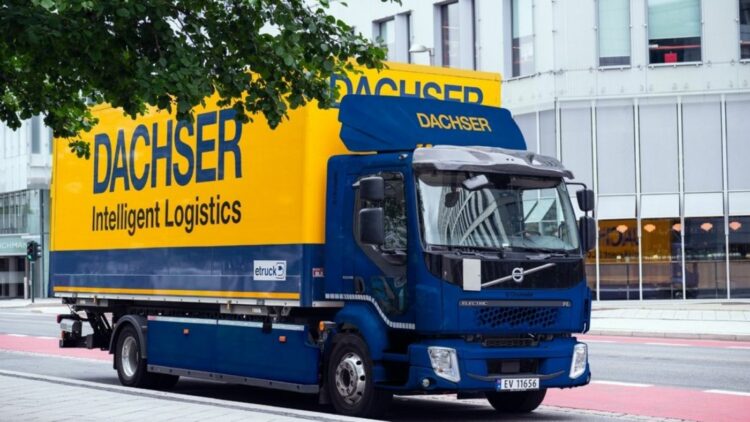 Dachser incorpora un camión eléctrico para operar en el centro de Málaga. Foto: Dachser