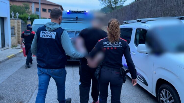 Desarticulado un grupo de narcotraficantes por asaltos violentos a camioneros. Foto: Policía Foral/Mossos d'Esquadra