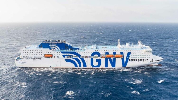 GNV recibe en China el GNV Virgo, su primer barco propulsado por GNL. Fotos: GNV