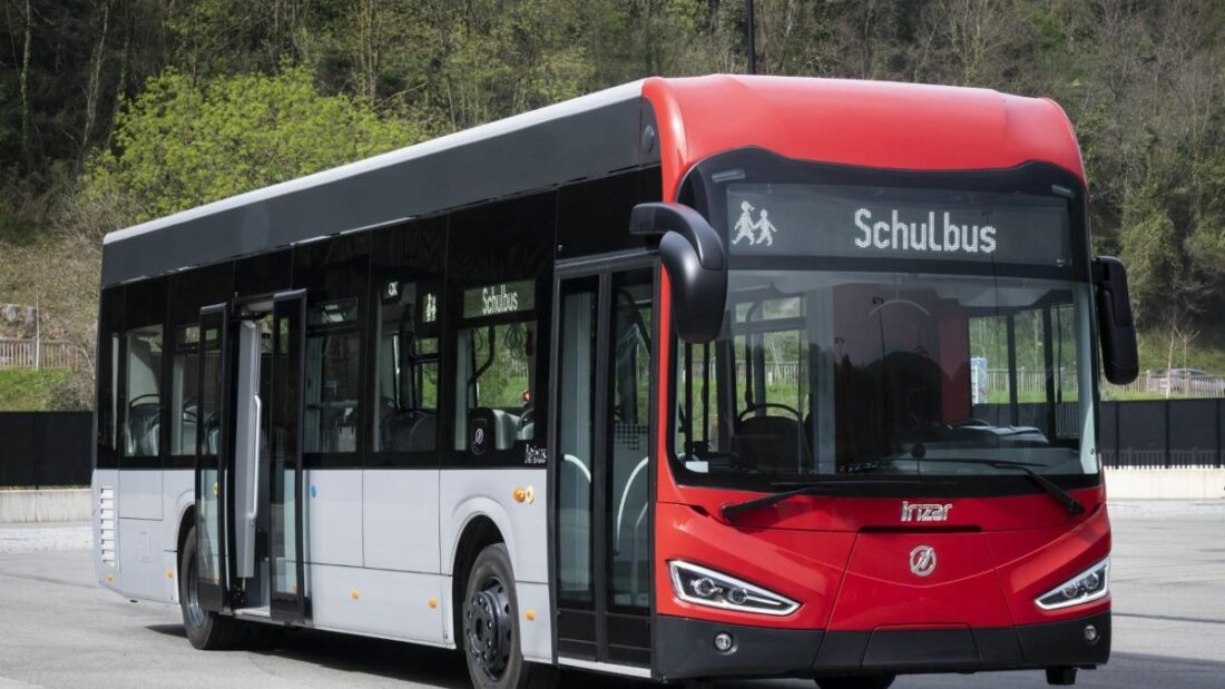 Imagen de uno de los autobuses eléctricos de Irizar Imagen de uno de los autobuses eléctricos de Irizar