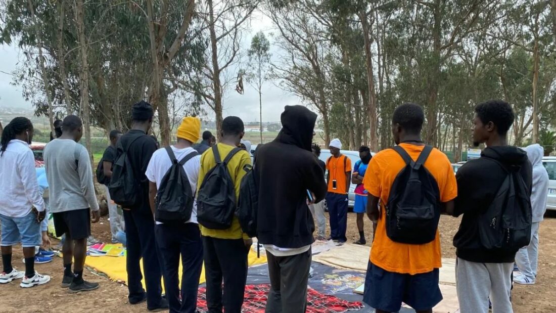 Imagen de migrantes en la Unión Europea. Foto de archivo Imagen de migrantes en la Unión Europea. Foto de archivo