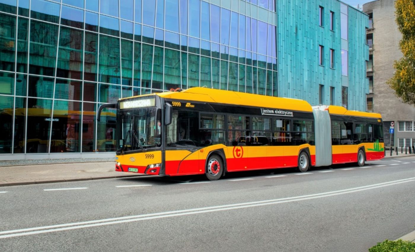 MZA Varsovia amplía su flota eléctrica con un nuevo pedido de 50 Solaris Urbino 18. Foto: Solaris