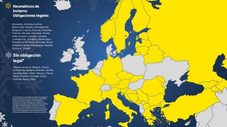 ¿Conoces la Guía 2025/26 sobre Normativas de Neumáticos de Invierno? Foto: Goodyear