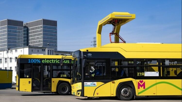 Solaris entregará 42 autobuses eléctricos a GZM Metrópolis de Polonia. Foto: GZM Metrópolis