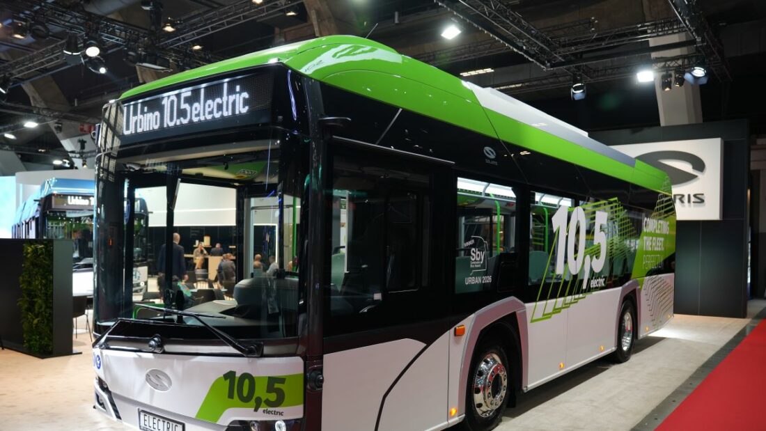 Imagen del Solaris Urbino 10,5 eléctrico. Foto: Solaris Imagen del Solaris Urbino 10,5 eléctrico. Foto: Solaris