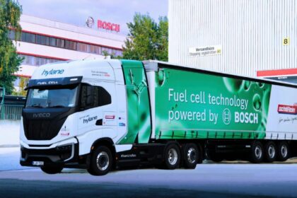 Imagen del camión de hidrógeno de Bosch Imagen del camión de hidrógeno de Bosch