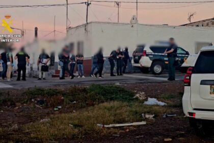 4 detenidos por disparar, atropellar y agredir brutalmente a un camionero para robarle. Foto: Guardia Civil