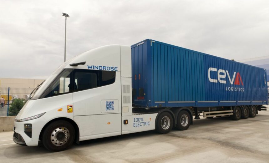 CEVA Logistics completa con éxito la prueba de su primer camión 100% eléctrico