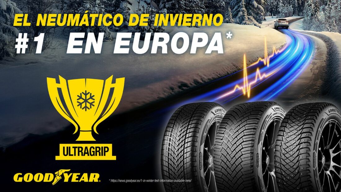 Goodyear se posiciona como número 1 en rendimiento de neumáticos de invierno en Europa. Foto: Goodyear Goodyear se posiciona como número 1 en rendimiento de neumáticos de invierno en Europa