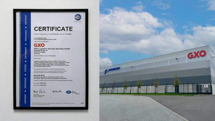 El centro de distribución de GXO Logistics en Alemania obtiene la certificación aeroespacial